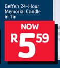 Geffen 24-Hour Memorial Candle In Tin