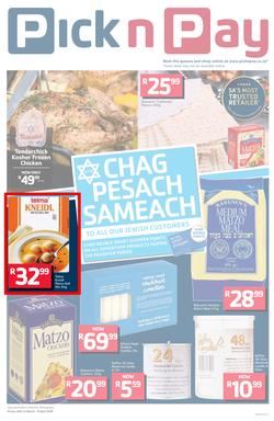 Pick n Pay Eastern Cape : Chag Pesach Sameach (13 Mar - 08 Apr 2018), page 1