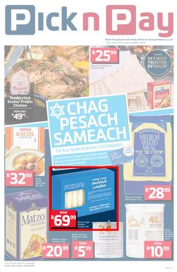 Pick n Pay Eastern Cape : Chag Pesach Sameach (13 Mar - 08 Apr 2018), page 1