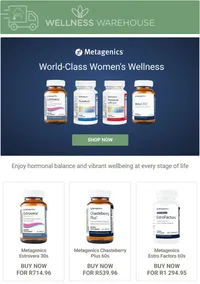 Wellness Warehouse : World-Class Women's Wellness (Request Valid Date From Retailer)