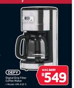 Defy Digital Drip Filter Coffee Maker KM 630 S