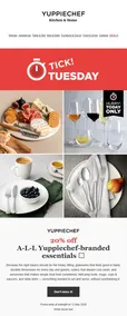 Yuppiechef : 20% Off All Branded Essentials (12 May 2026 - 13 May 2026)