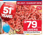 PnP Bulk Lean Beef Mince-Per Kg