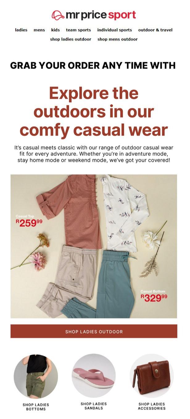 Mr Price Sport : Explore The Outdoors In Our Comfy Casual Wear (Request  Valid Date From Retailer) — m.
