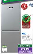 KIC 276Ltr Metallic Bottom Freezer Fridge KBF630/1ME