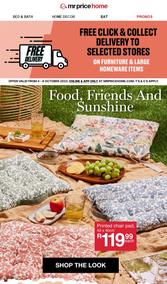 Mr Price Home : Food, Friends And Shine (Request Valid Date From Retailer)