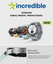 Incredible Connection : Samsung Galaxy Watch 6 (Request Valid Date From Retailer)