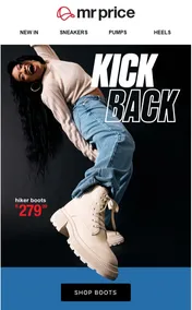Mr Price : Kick Back (Request Valid Date From Retailer)