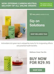 Wellness Warehouse : Sip On Solutions (Request Valid Date From Retailer)