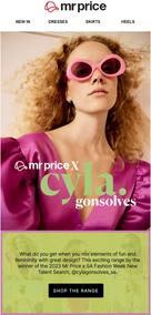 Mr Price : Mr Price X Cyla Gonsolves (Request Valid Date From Retailer)