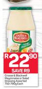 Crosse & Blackwell Mayonnaise Or Salad Dressing Assorted-750-790g Each