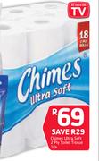 Chimes Ultra Soft 2 Ply Toilet Tissue-18s