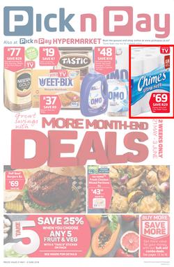Pick n Pay Western Cape : Great Savings With Month-End Deals (21 May - 03 Jun 2018), page 1