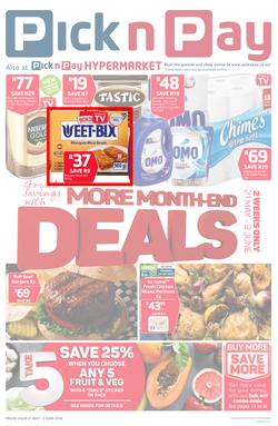 Pick n Pay Western Cape : Great Savings With Month-End Deals (21 May - 03 Jun 2018), page 1