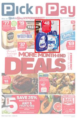 Pick n Pay Western Cape : Great Savings With Month-End Deals (21 May - 03 Jun 2018), page 1