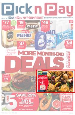 Pick n Pay Western Cape : Great Savings With Month-End Deals (21 May - 03 Jun 2018), page 1
