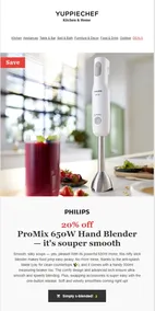 Yuppiechef : 20% Off All Philips Appliances (Request Valid Date From Retailer)