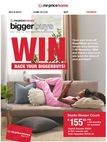 Mr Price Home : Upgrade Your Life (Request Valid Date From Retailer)