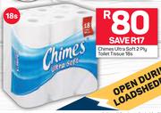 Chimes Ultra Soft 2 Ply Toilet Tissue-18's Pack