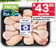 No Name Fresh Chicken Braaipack 5's Or 16's-Per Kg