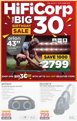 HiFi Corp : The Big 30 Birthday Sale (17 October - 22 October 2023), page 1