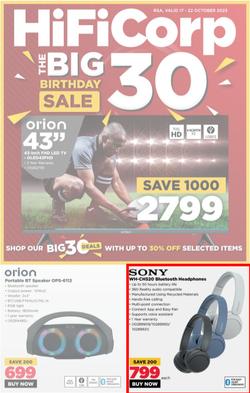 HiFi Corp : The Big 30 Birthday Sale (17 October - 22 October 2023), page 1
