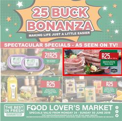Food Lovers Market Inland : 25 Buck Bonanza (24 Jun - 30 Jun 2019), page 1