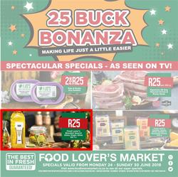Food Lovers Market Inland : 25 Buck Bonanza (24 Jun - 30 Jun 2019), page 1