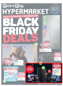 Pick n Pay Hyper : Black Friday Deals (27 Nov - 01 Dec 2019), page 1