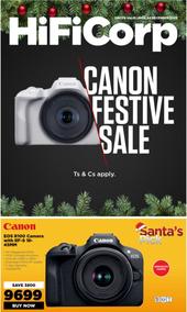 HiFi Corp : Canon Festive Sale (07 December - 24 December 2023)