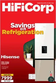 HiFi Corp : Savings On Refrigeration (17 April - 30 April 2024)