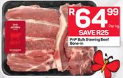 PnP Bulk Saving Stewing Beef Bone In-Per Kg