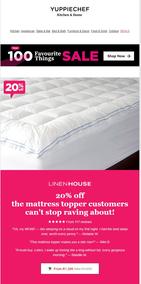 Yuppiechef : 20% Off Linenhouse Mattress Toppers (Request Valid Date From Retailer)