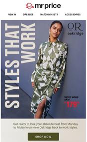 Mr Price : Styles That Work (Request Valid Date From Retailer) 