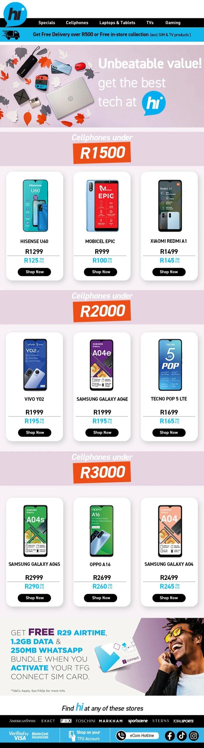 Hi Online Unbeatable Value (Request Valid Date From Retailer) — m