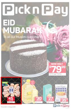 Pick n Pay Eastern Cape: Eid Mubarak (13 Aug - 26 Aug 2018), page 1