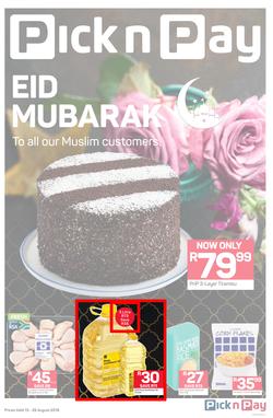 Pick n Pay Eastern Cape: Eid Mubarak (13 Aug - 26 Aug 2018), page 1