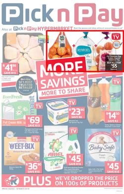 Pick n Pay KZN : More Savings More To Share (06 Mar - 18 Mar 2018), page 1