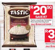 Tastic Long Grain Parboiled Rice Assorted-2Kg Each
