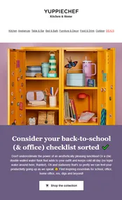 Yuppiechef : Back-To-School Checklist (Request Valid Date From Retailer)