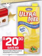 Danone Ultra Mel Custard-1Ltr Each