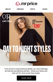 Mr Price : Day To Night Styles (Request Valid Date From Retailer)