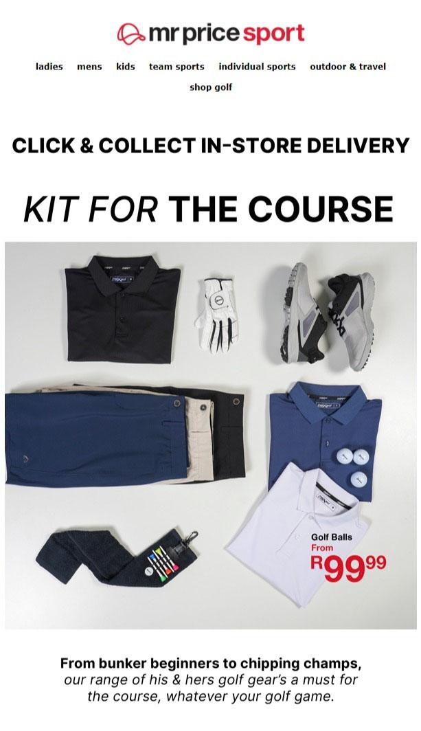 Mr Price Sport : Kit For The Course (Request Valid Date From Retailer) — m .