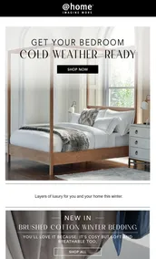 @Home : Get Your Bedroom Cold Weather-Ready (Request Valid Date From Retailer)
