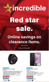 Incredible : Red Star Sale (12 April - 15 May 2024)