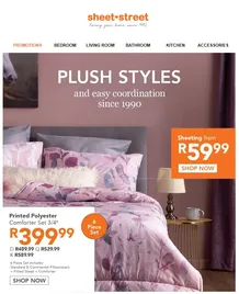 Sheet Street : Plush Styles (Request Valid Date From Retailer)