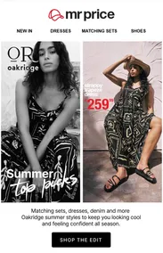 Mr Price : Summer Top Picks (Request Valid Date From Retailer)