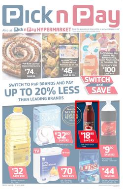 Pick n Pay Eastern Cape : Switch And Save (03 Apr - 15 Apr 2018), page 1