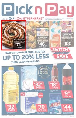 Pick n Pay Eastern Cape : Switch And Save (03 Apr - 15 Apr 2018), page 1