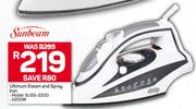 Sunbeam Platimum Steam & Spray Iron 2200W SUSS-2200